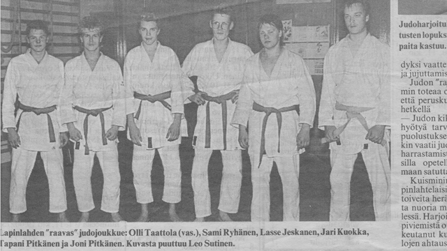 Kevätkauden 2018 uudet treeniajat